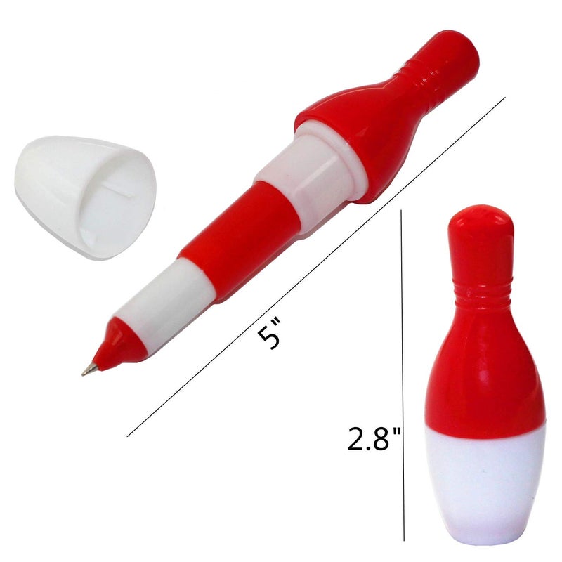 SWTOOL 30pcs Bowling Ballpoint Pen Cute Cartoon Retractable Ball Pen (Random Color) - Image 2